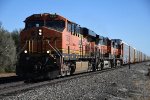 Vehicle train rolls west